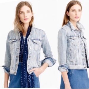 J.Crew distressed denim jean jacket